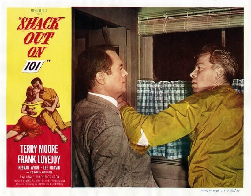 Lee Marvin and Frank Lovejoy in Shack Out on 101 (1955)