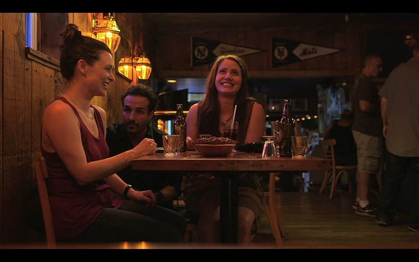 Production still from "Why Can't They All Be Like Johnny Depp?"  With Kara Jackson, George Katt, and Lynn Justinger.