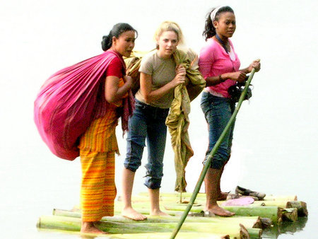 Still photograph of "3 Girls and the Golden Cocoon" 