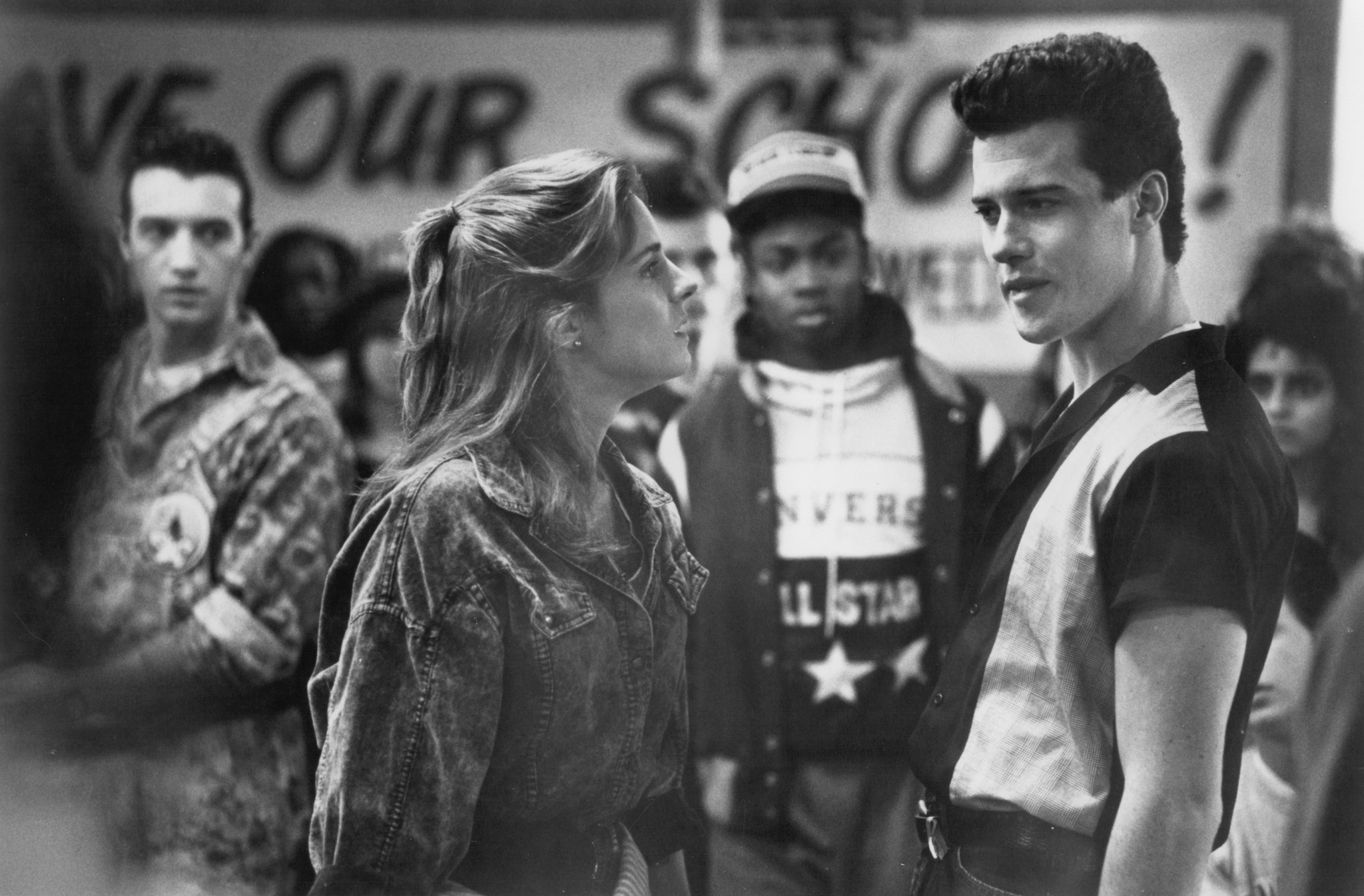 Peter Dobson and Jessica Steen in Sing (1989)