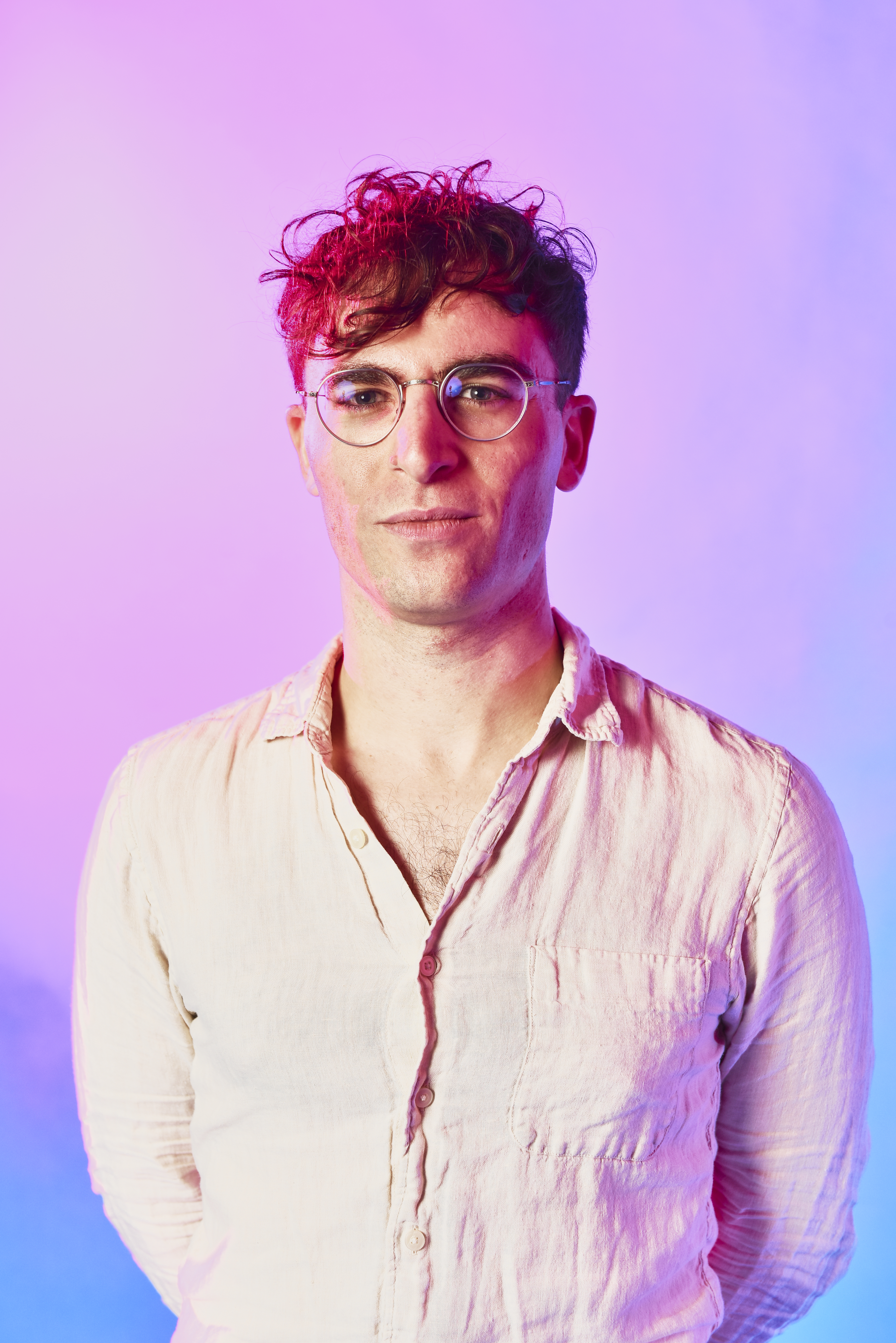 Ricky D'Ambrose (/name/nm4818880) at The IMDb Portrait Studio at the 2022 Film Independent Spirit Awards