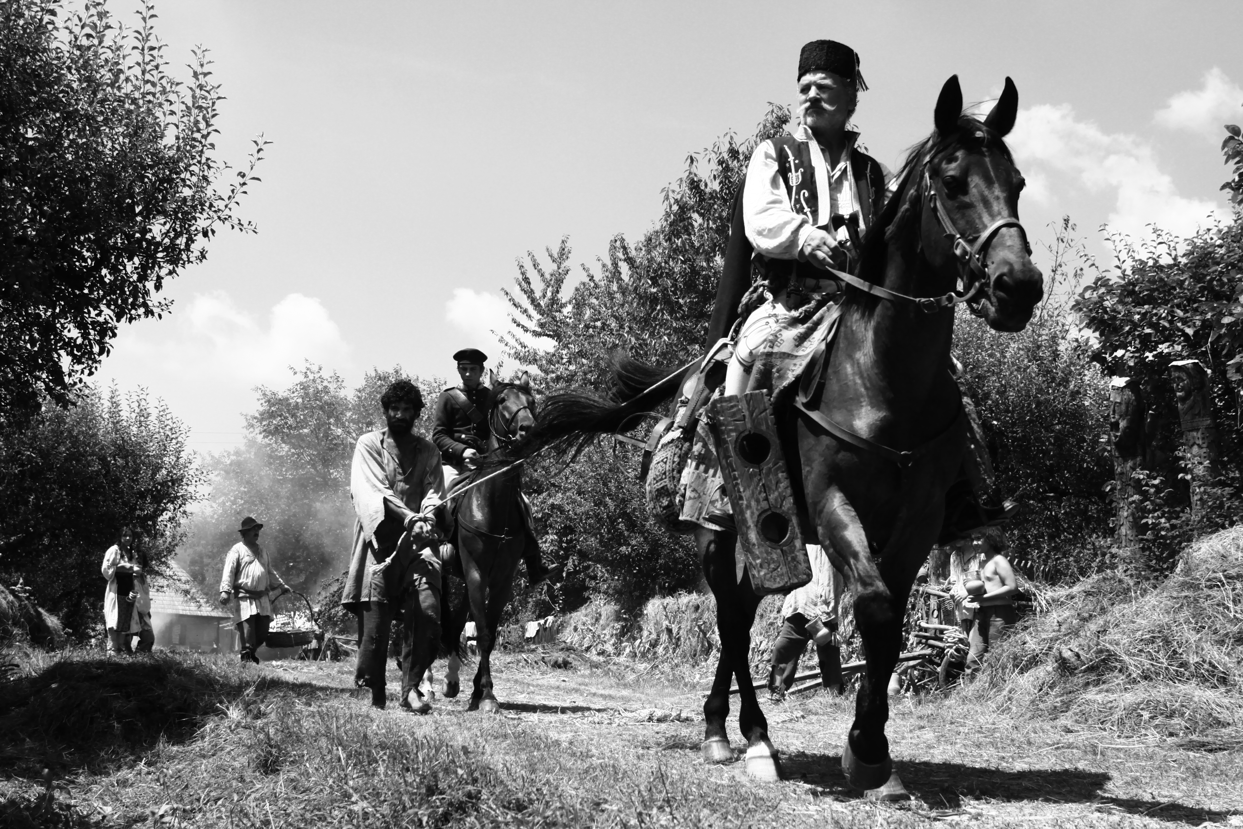 Toma Cuzin, Teodor Corban, and Mihai Comanoiu in Aferim! (2015)