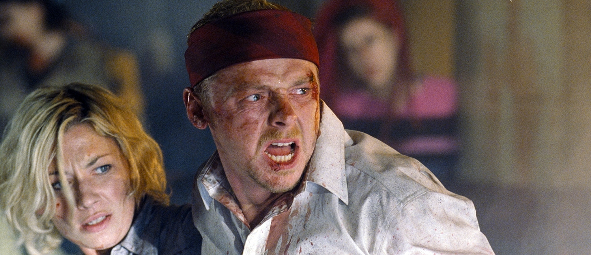 Kate Ashfield and Simon Pegg in Shaun of the Dead (2004)