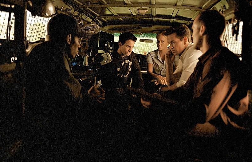 Charlize Theron, Mark Wahlberg, Seth Green, Jason Statham, and Yasiin Bey in The Italian Job (2003)