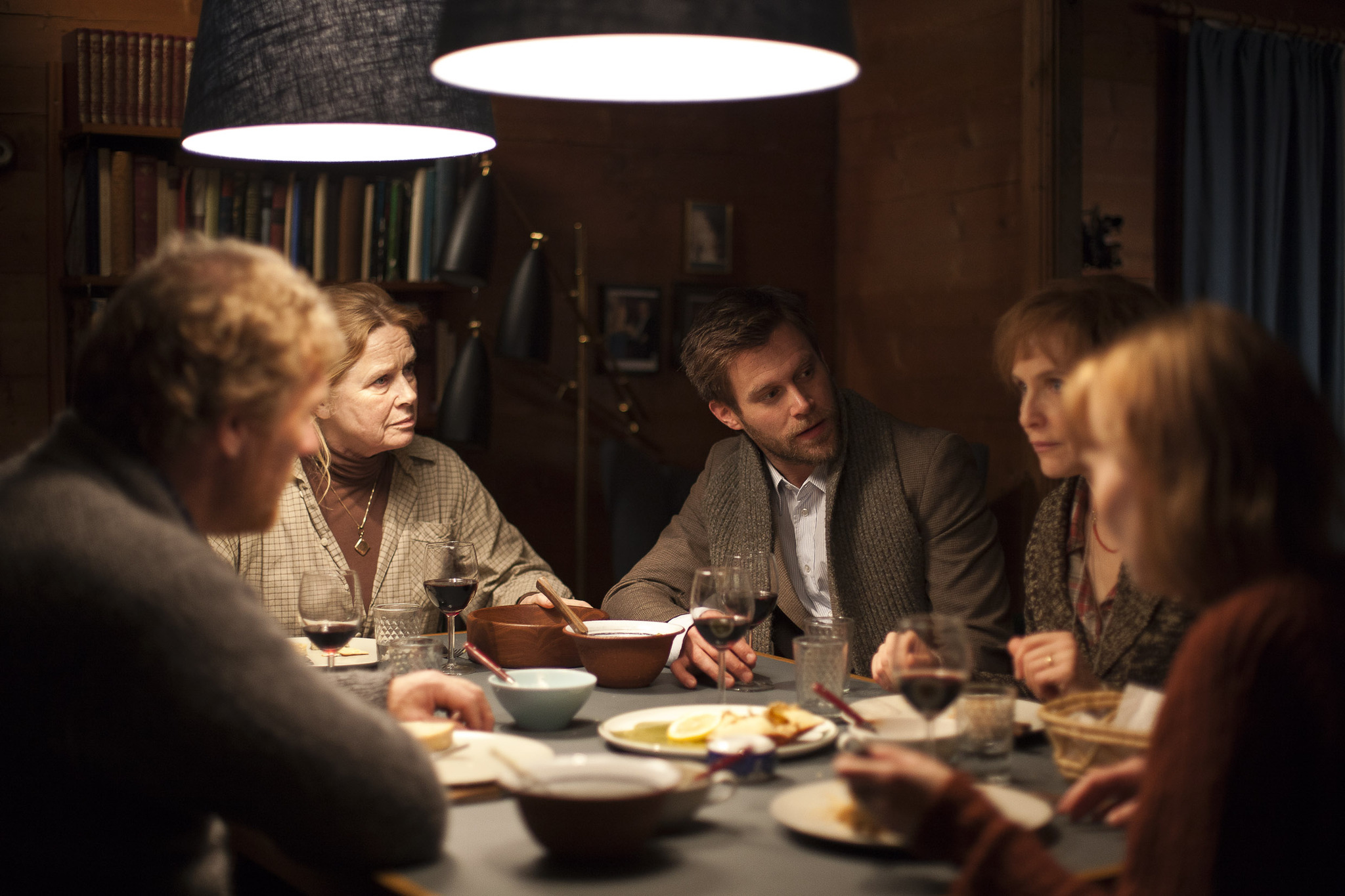 Ken Duken, Juliane Köhler, Sven Nordin, Liv Ullmann, and Julia Bache-Wiig in Two Lives (2012)