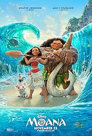 Dwayne Johnson, Stephen Kearin, Temuera Morrison, Alan Tudyk, Nicole Scherzinger, Any Gabrielly, and Auli'i Cravalho in Moana (2016)