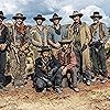 Bill Paxton, Brendan Fraser, Jeremy Davies, Christopher McDonald, Jeffrey Dean Morgan, Joe Egender, Stephen Monroe Taylor, Rhys Coiro, and Trevor Donovan in Texas Rising (2015)