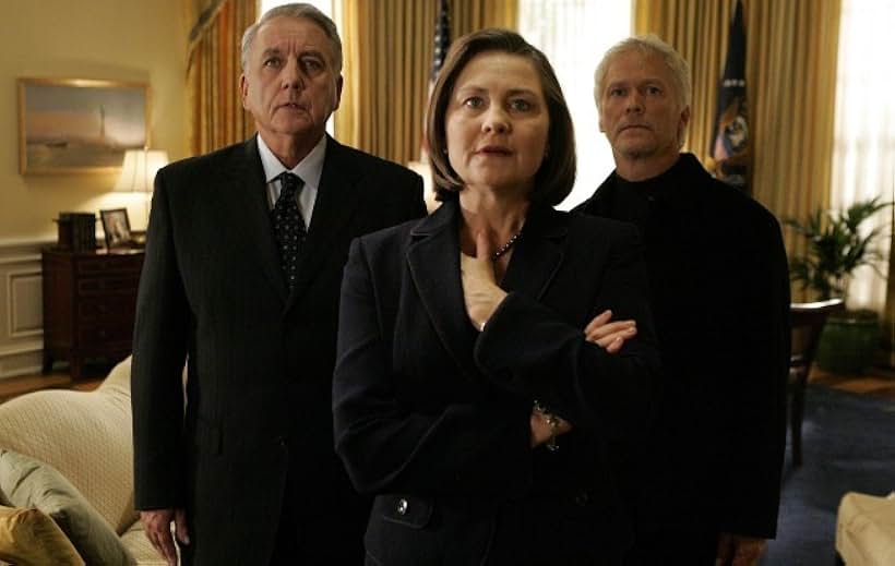 Bob Gunton, Cherry Jones, and James Morrison in 24 (2001)