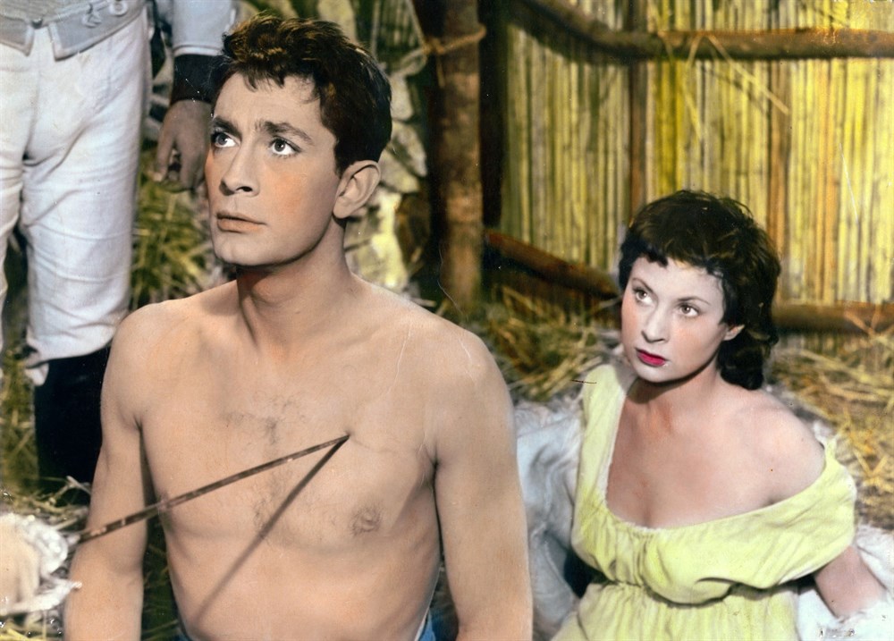 Magali Noël and Jean-Claude Pascal in Caroline and the Rebels (1955)