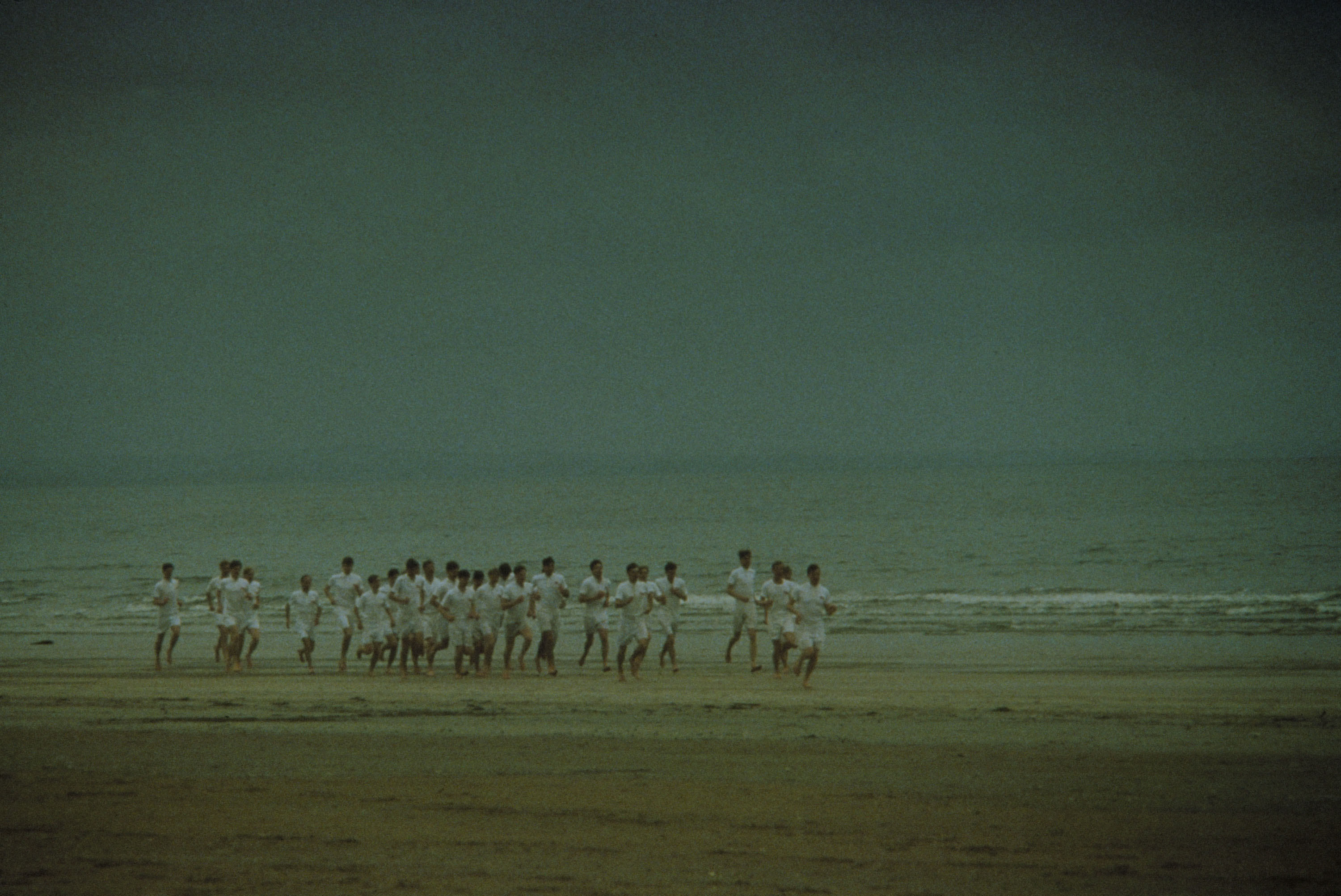 Brad Davis, Ben Cross, Yves Beneyton, Colin Bruce, Ian Charleson, Dennis Christopher, Patrick Doyle, Nicholas Farrell, Daniel Gerroll, Stephen Mallatratt, Alan Polonsky, Struan Rodger, Edward Wiley, Benny Young, and David John in Chariots of Fire (1981)