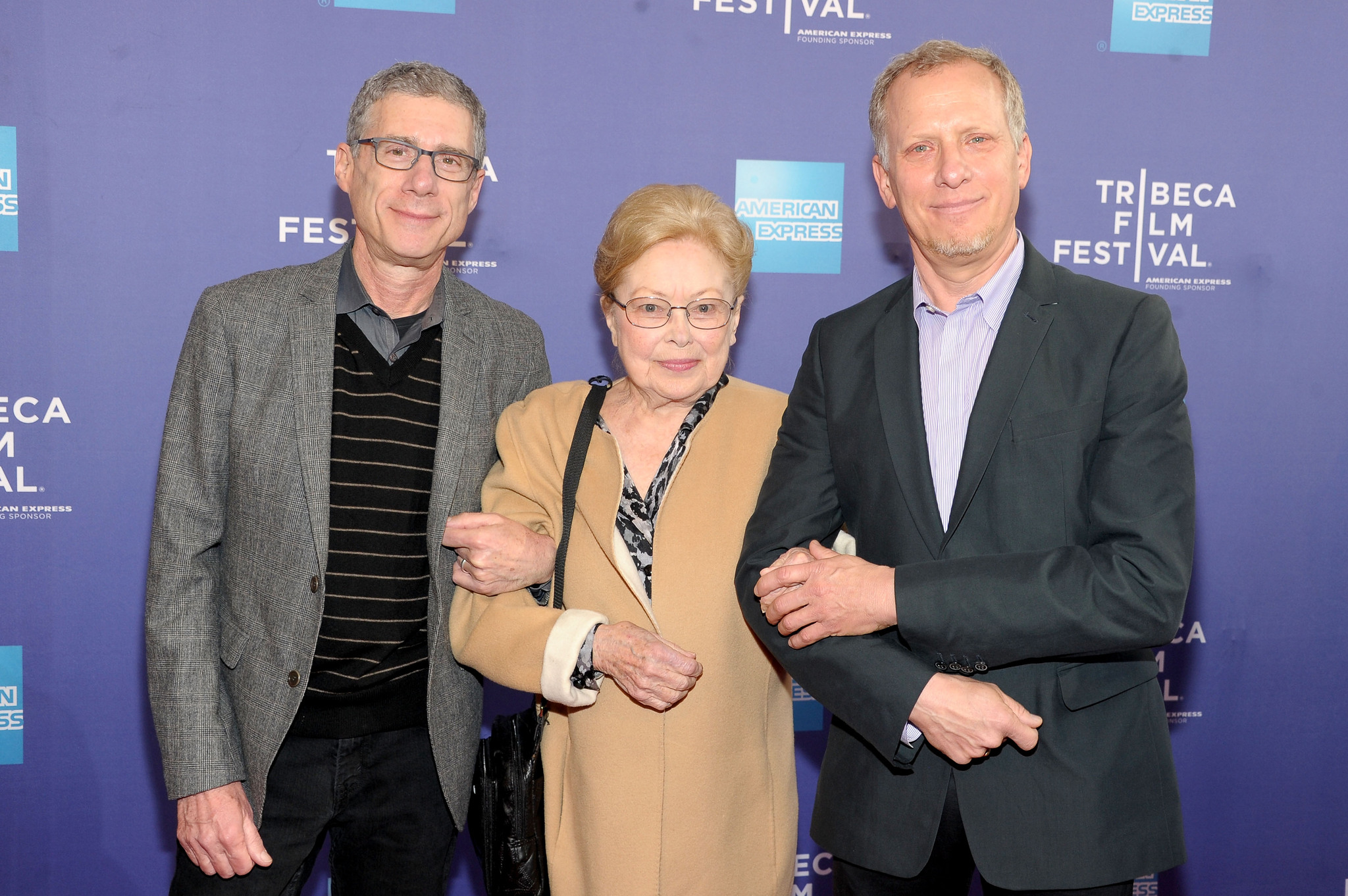 Rob Epstein, Jeffrey Friedman, and Mathilde Krim at an event for The Battle of Amfar (2013)