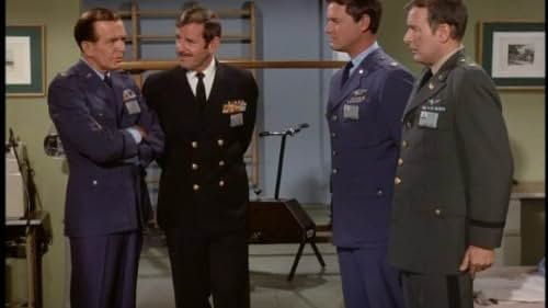 Larry Hagman, Paul Lynde, Bill Daily, and Hayden Rorke in I Dream of Jeannie (1965)