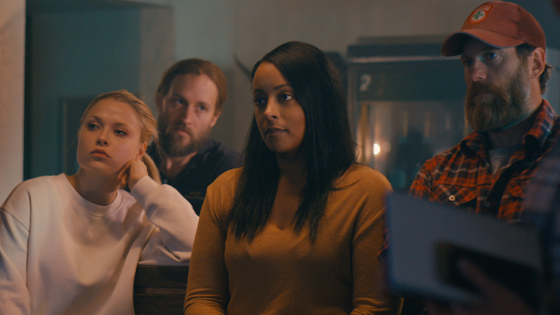 Göran Gillinger, Tiril Eeg-Henriksen, Mårten Svedberg, and Nadja Halid in First Responders (2020)