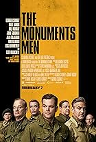 George Clooney, Bill Murray, Matt Damon, John Goodman, Bob Balaban, Hugh Bonneville, and Jean Dujardin in The Monuments Men (2014)