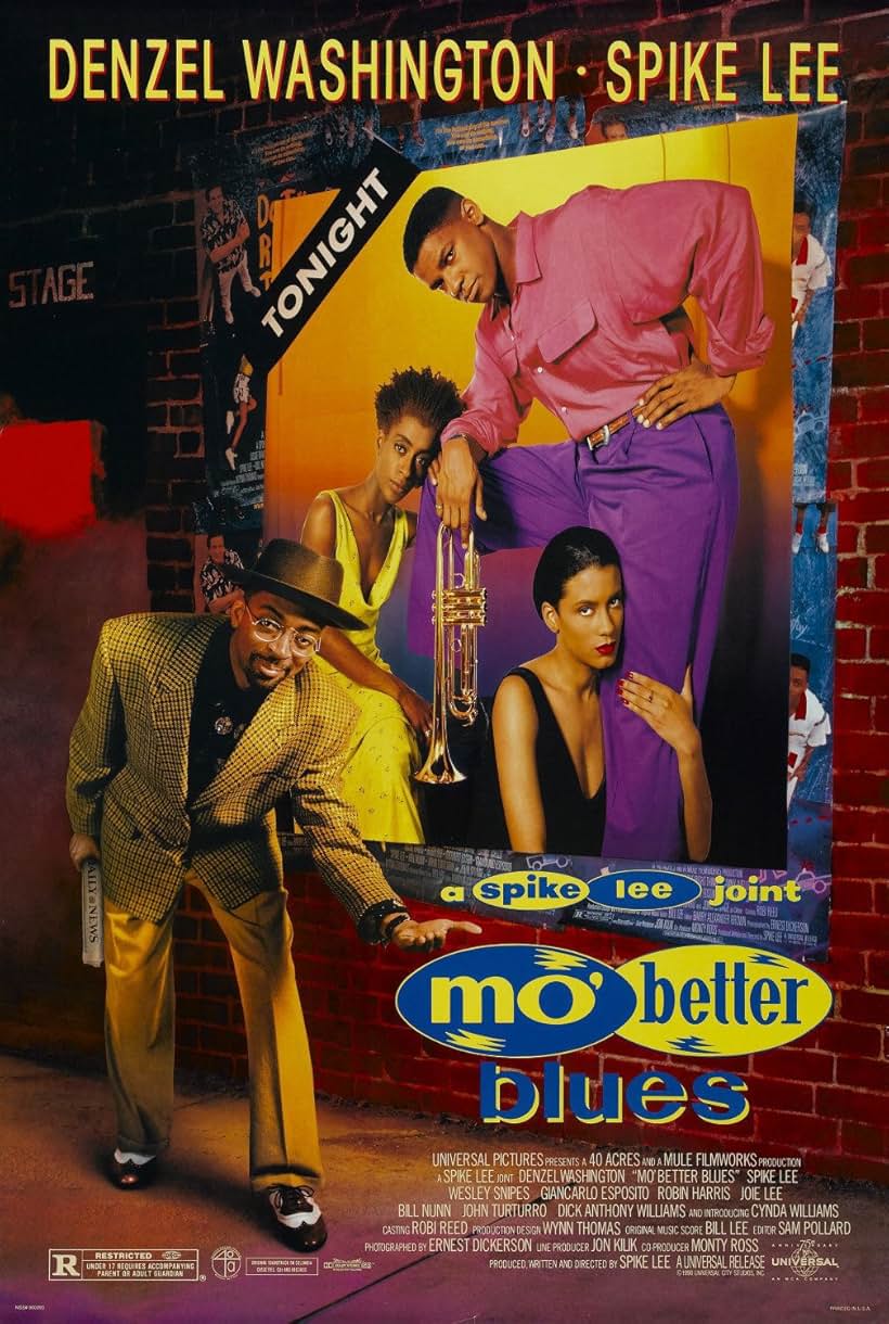 Denzel Washington, Spike Lee, Joie Lee, and Cynda Williams in Mo' Better Blues (1990)