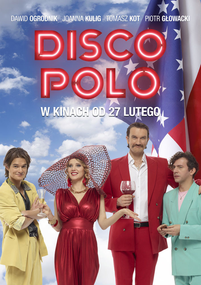 Piotr Glowacki, Tomasz Kot, Joanna Kulig, and Dawid Ogrodnik in Disco Polo (2015)