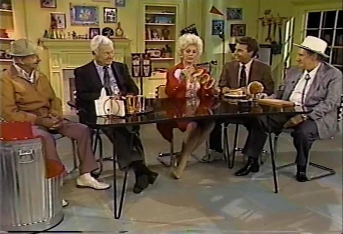 Eddie Albert, Eva Gabor, Marc Summers, Pat Buttram, and Alvy Moore in Green Acres, We Are There: Nick at Nite's TV Talk Show (1989)