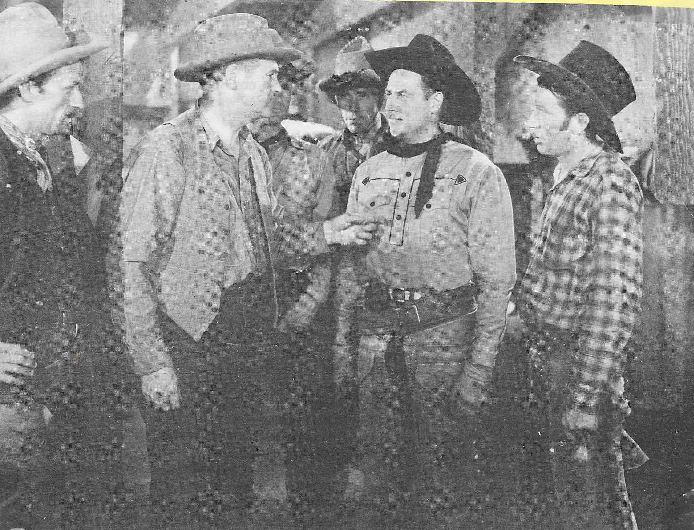 Robert Allen, Edward Hearn, Cactus Mack, Al Taylor, Francis Walker, and Jack Hendricks in The Unknown Ranger (1936)