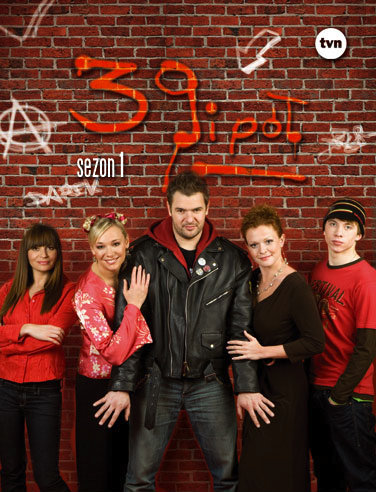 Tomasz Karolak, Sonia Bohosiewicz, Dorota Delag, Alan Andersz, and Daria Widawska in 39 i pól (2008)