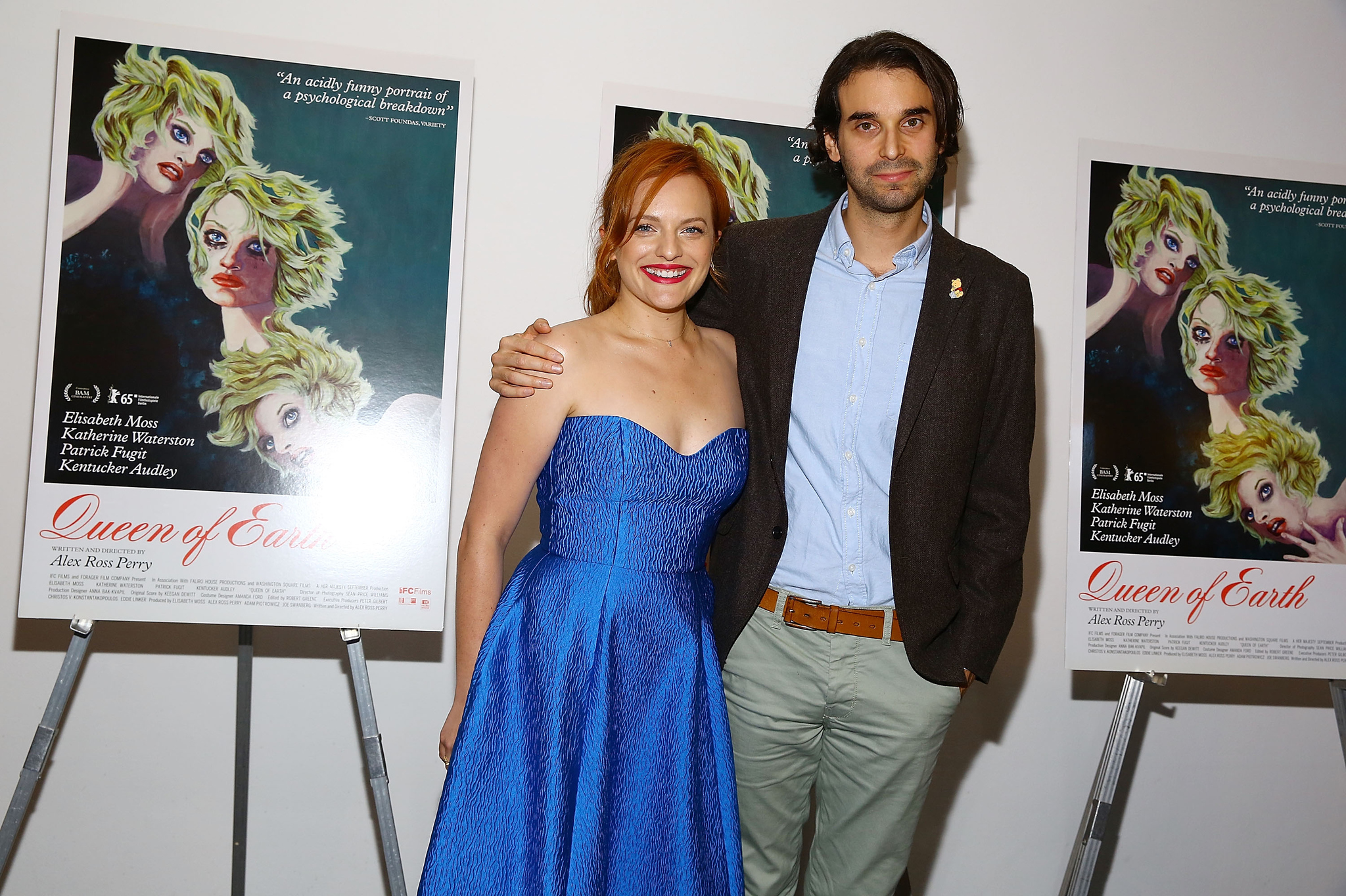 Elisabeth Moss and Alex Ross Perry at an event for Queen of Earth (2015)