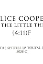 Alice Cooper: It's the Little Things (2001)