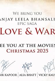 Alia Bhatt, Ranbir Kapoor, and Vicky Kaushal in Love & War (2026)