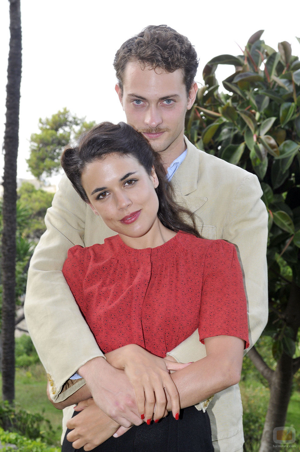 Adriana Ugarte and Peter Vives at an event for The Time in Between (2013)