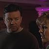 Ricky Gervais and Ashley Jensen in Extras (2005)