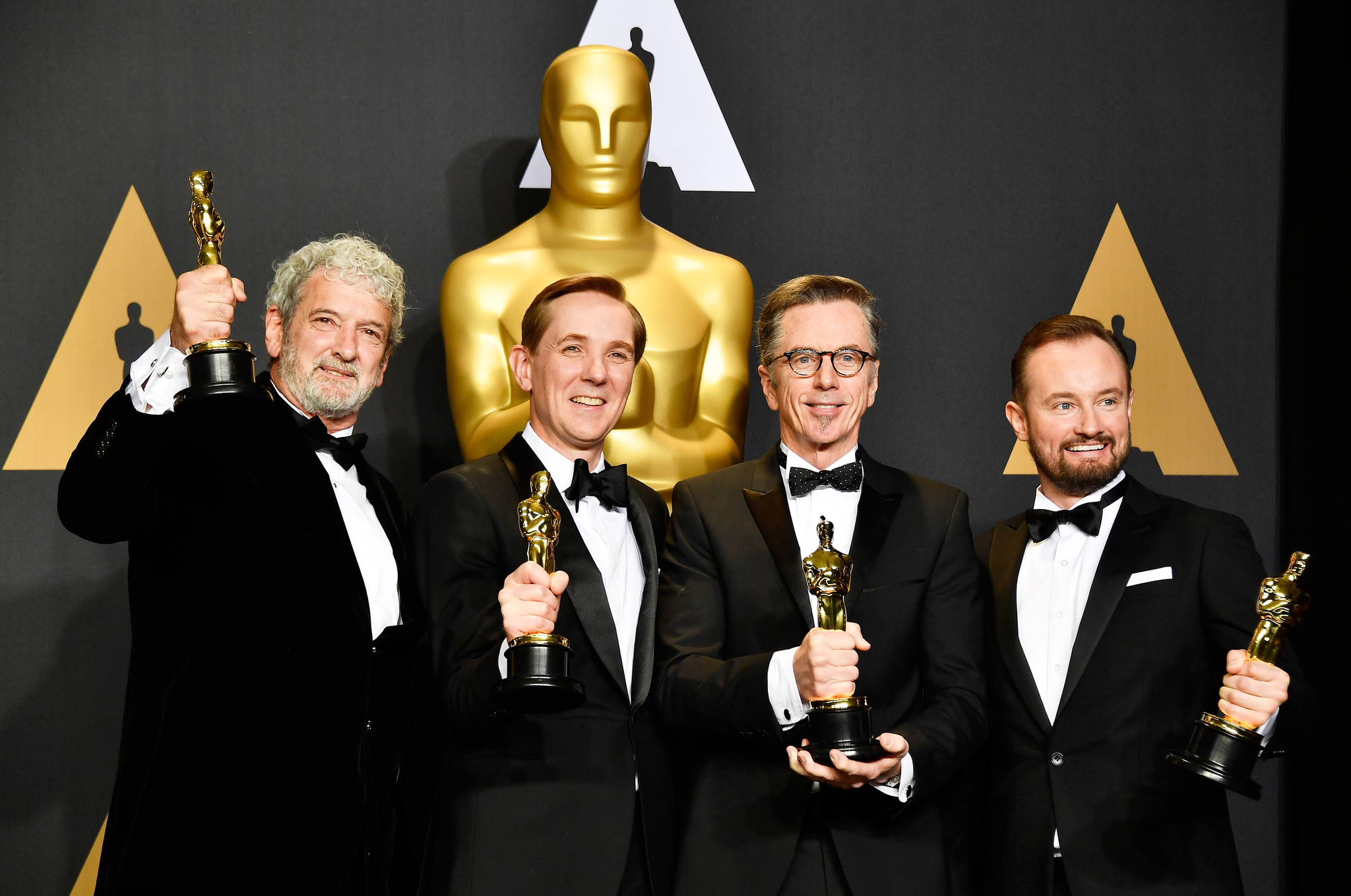 Peter Grace, Kevin O'Connell, Robert Mackenzie, and Andy Wright at an event for The Oscars (2017)