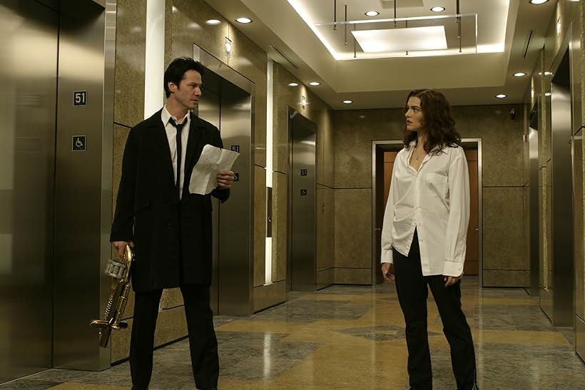 Keanu Reeves and Rachel Weisz in Constantine (2005)