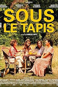 Ariane Ascaride, Bérénice Bejo, Thomas Scimeca, and Marilou Aussilloux in Sous le tapis (2023)