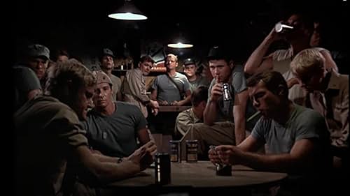 Robert Conrad, Dirk Blocker, John Larroquette, Jeff MacKay, Charles Napier, and W.K. Stratton in Black Sheep Squadron (1976)