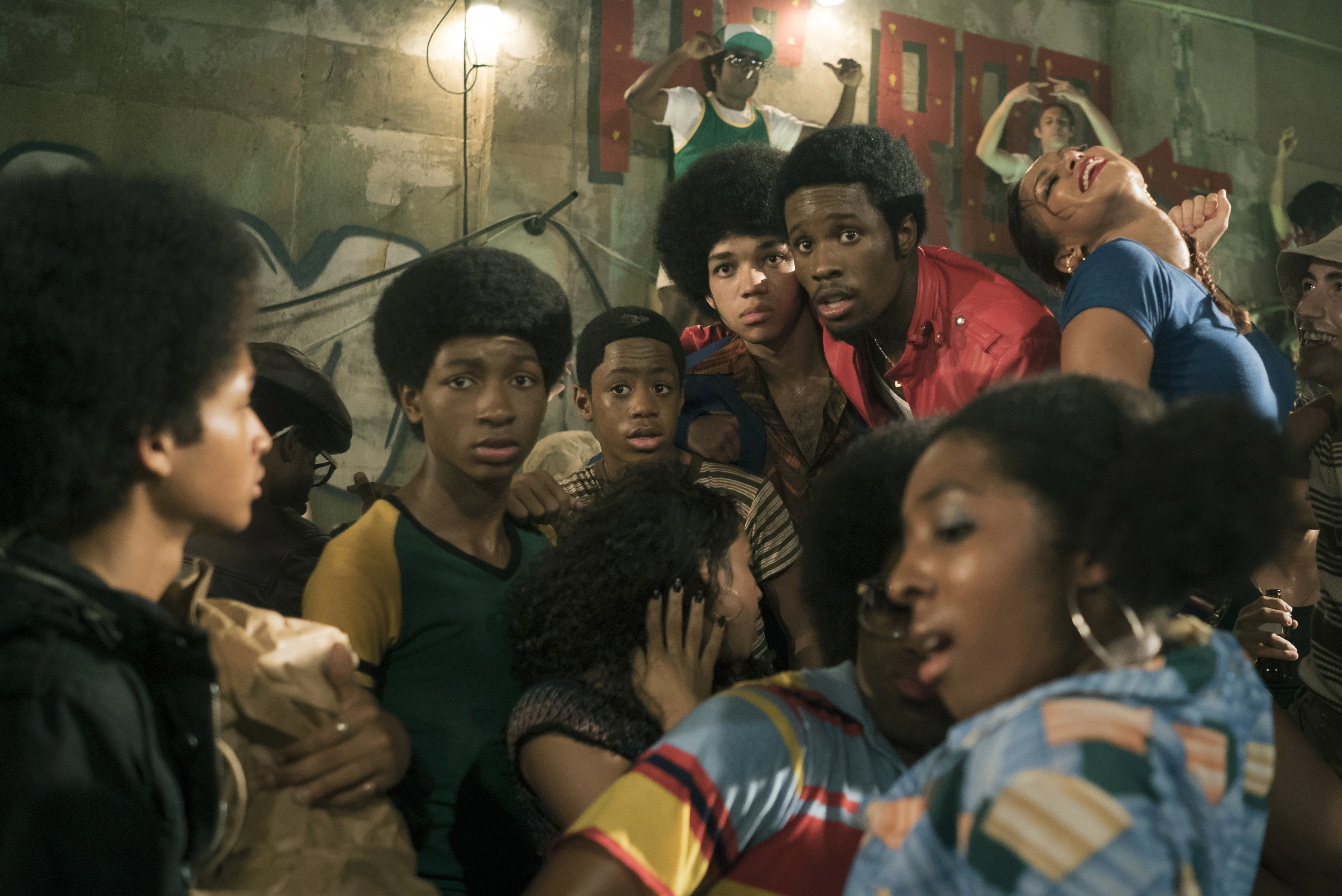 Jaden Smith, Skylan Brooks, Shameik Moore, Justice Smith, and Tremaine Brown Jr. in The Get Down (2016)