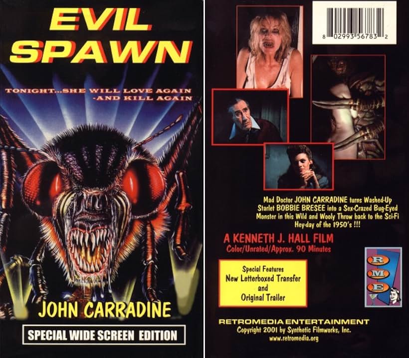 John Carradine and Bobbie Bresee in Evil Spawn (1987)