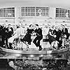 James Stewart, Buddy Ebsen, Eleanor Powell, Virginia Bruce, Jay Johnson, Una Merkel, Del Porter, Sid Silvers, L. Dwight Snyder, The Foursome, Ernie Feutz, and J. Marshall Smith in Born to Dance (1936)