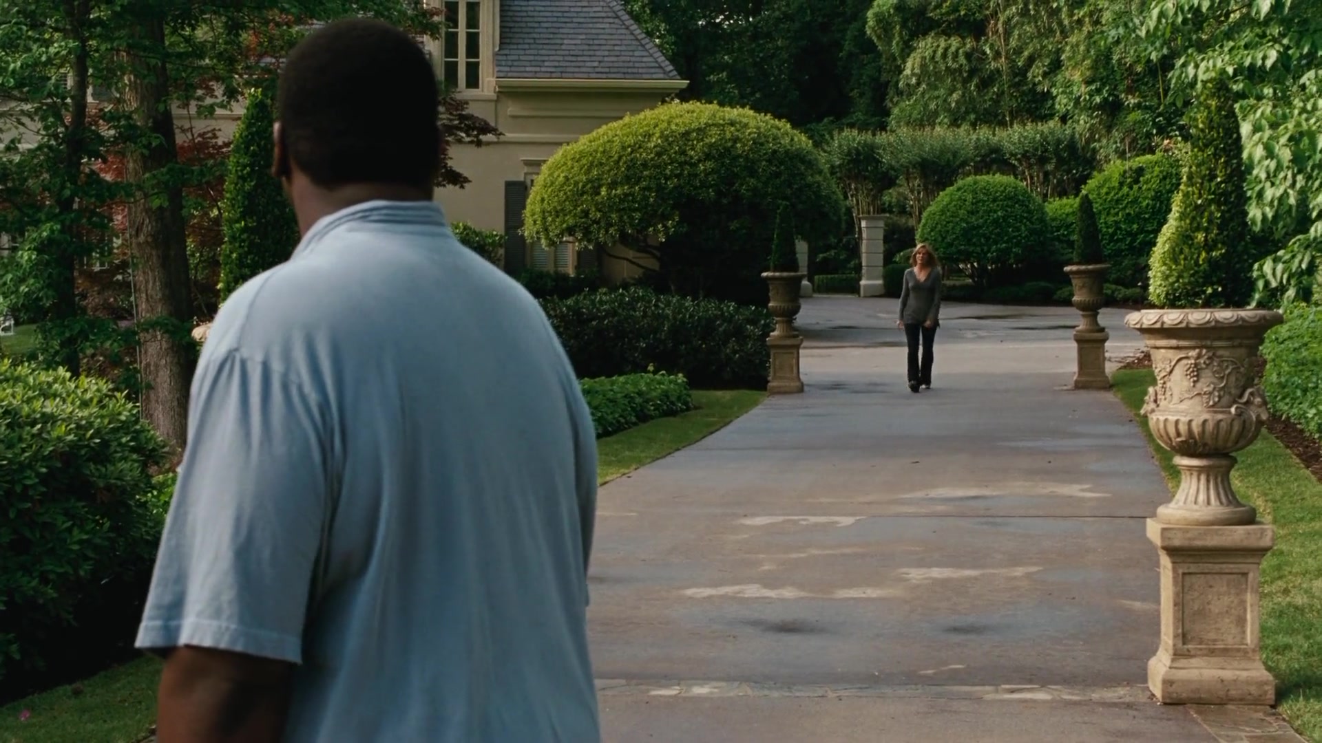 Sandra Bullock and Quinton Aaron in The Blind Side (2009)