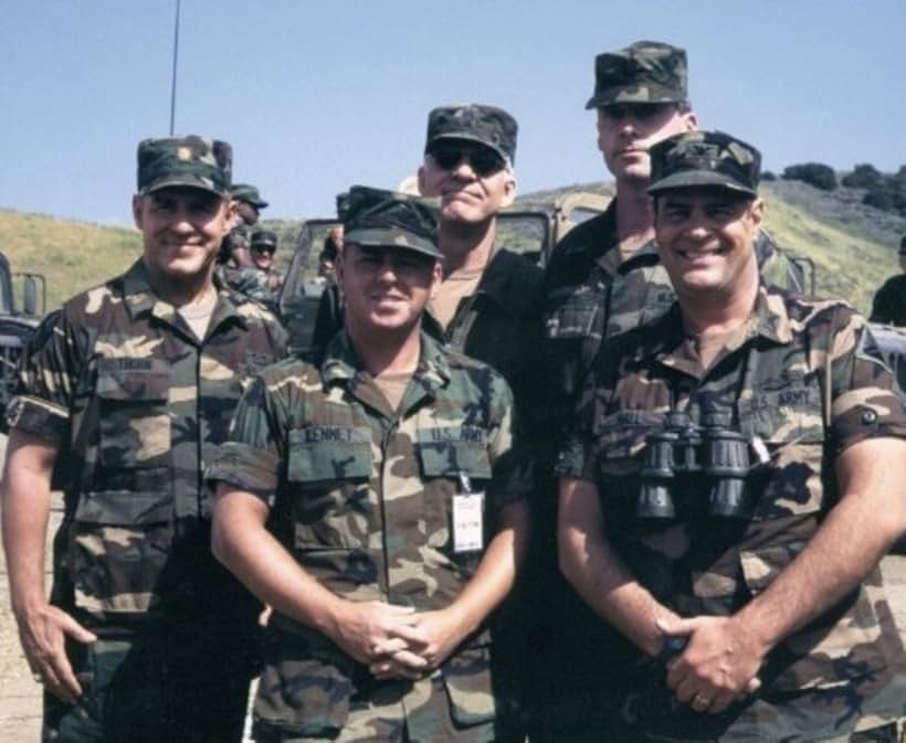 Dan Aykroyd, Steve Martin, Phil Hartman, and Matt Gulbranson in Sgt. Bilko (1996)