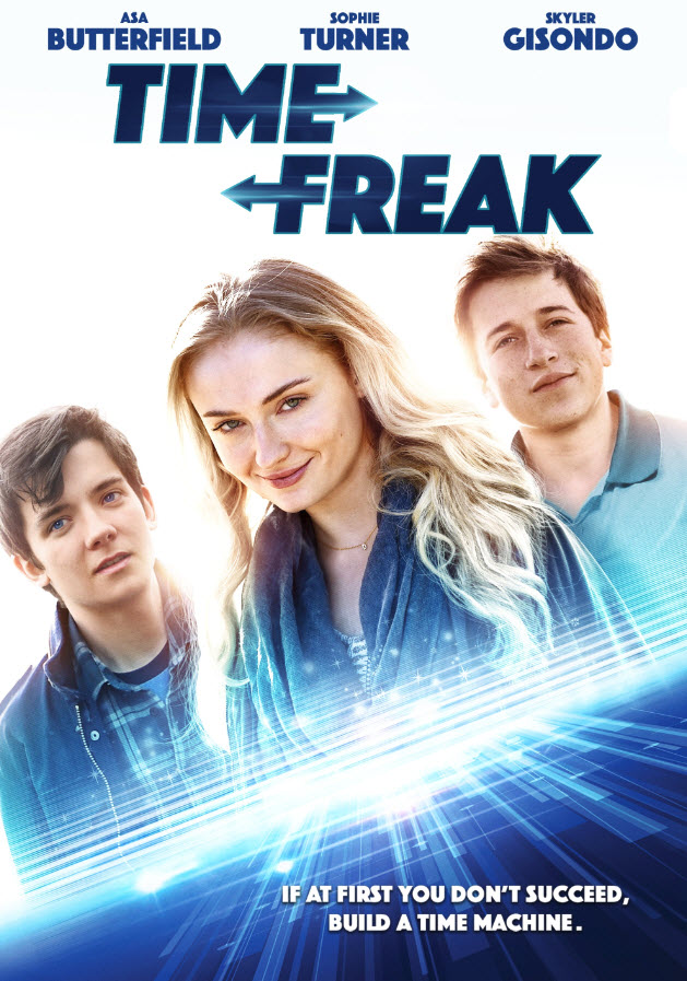 Skyler Gisondo, Asa Butterfield, and Sophie Turner in Time Freak (2018)