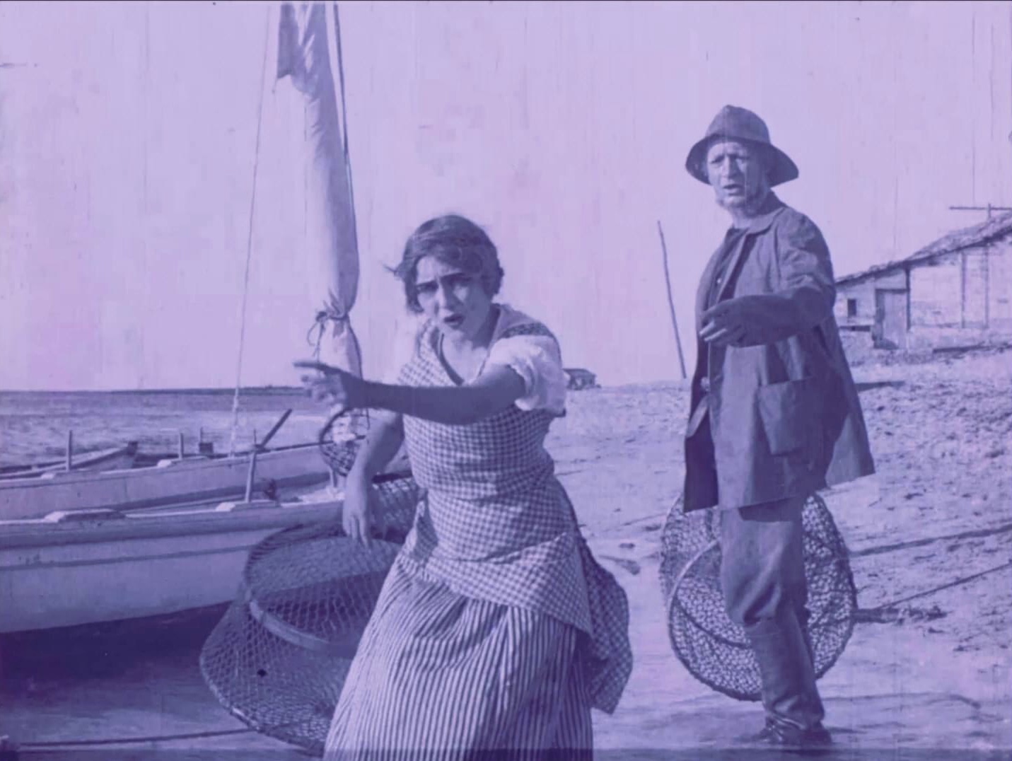 J. Farrell MacDonald and Mary Pickford in The Lighthouse Keeper (1911)