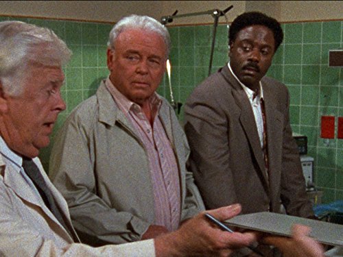 Carroll O'Connor, Dan Biggers, and Howard E. Rollins Jr. in In the Heat of the Night (1988)