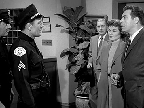 Raymond Burr, Douglas Evans, Barbara Hale, and Larry Hudson in Perry Mason (1957)