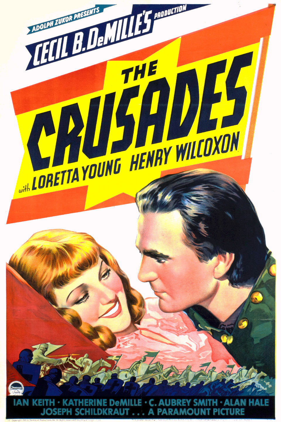 Henry Wilcoxon and Loretta Young in The Crusades (1935)