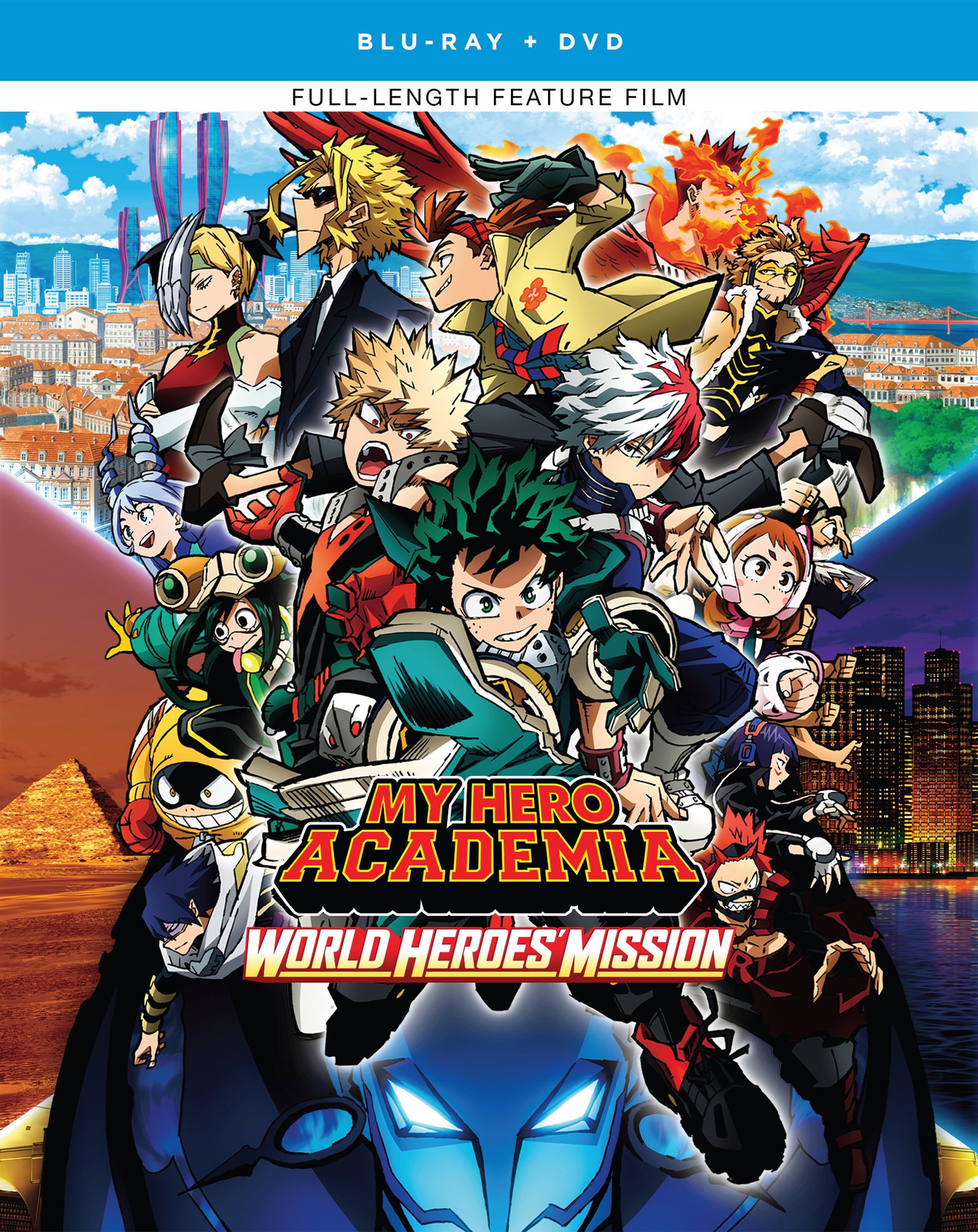 Megumi Hayashibara, Tetsu Inada, Yûichi Nakamura, Nobuhiko Okamoto, Yûki Kaji, Yoshimasa Hosoya, Ryô Yoshizawa, and Daiki Yamashita in My Hero Academia: World Heroes' Mission (2021)