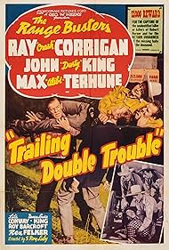 Tom London, Ray Corrigan, John 'Dusty' King, and Max Terhune in Trailing Double Trouble (1940)