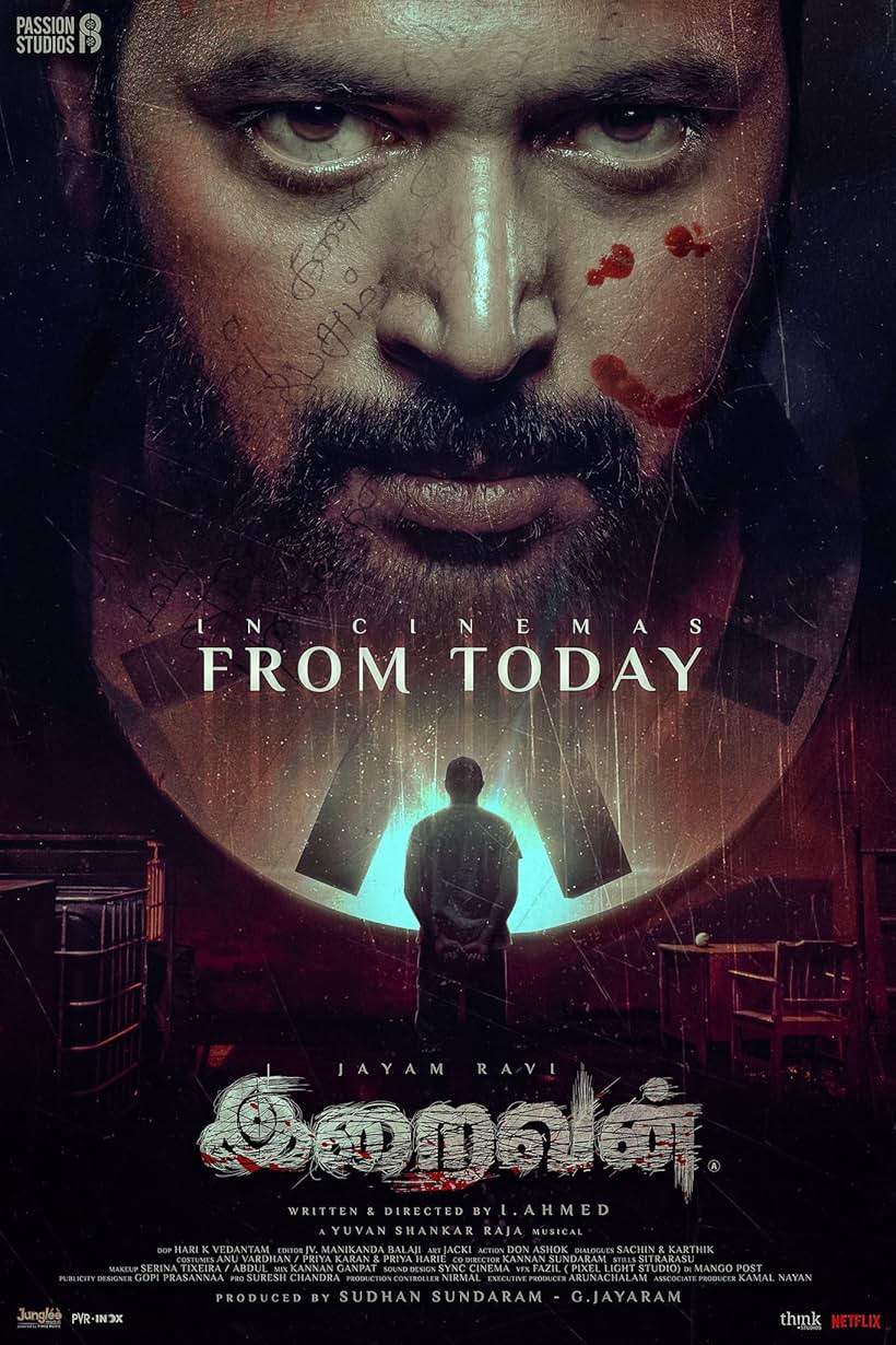 Rahul Bose, Narain, Nayanthara, and Jayam Ravi in Iraivan (2023)