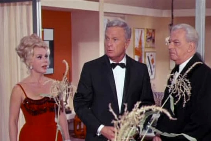 Eddie Albert, Eva Gabor, and Vinton Hayworth in Green Acres (1965)