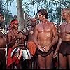 Ron Ely, Virgil Richardson, and Woody Strode in Tarzan (1966)