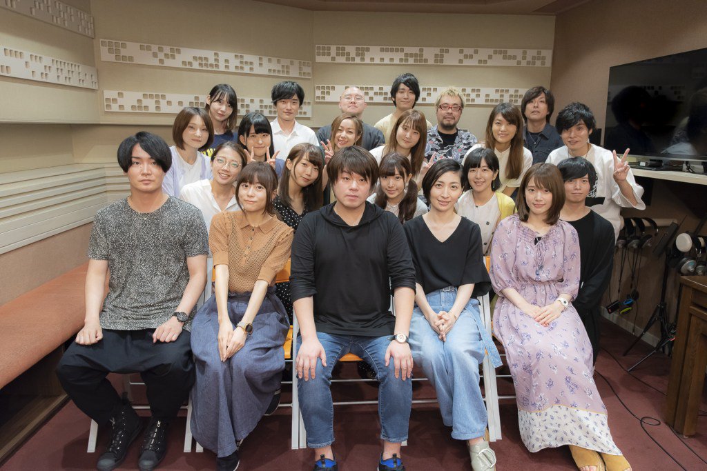 Maaya Sakamoto, Yoshimasa Hosoya, Saori Hayami, Yurika Kubo, Yoshitsugu Matsuoka, Ai Kayano, Maaya Uchida, Inori Minase, Sôma Saitô, and Saori Ônishi at an event for Is It Wrong to Try to Pick Up Girls in a Dungeon - Arrow of the Orion (2019)