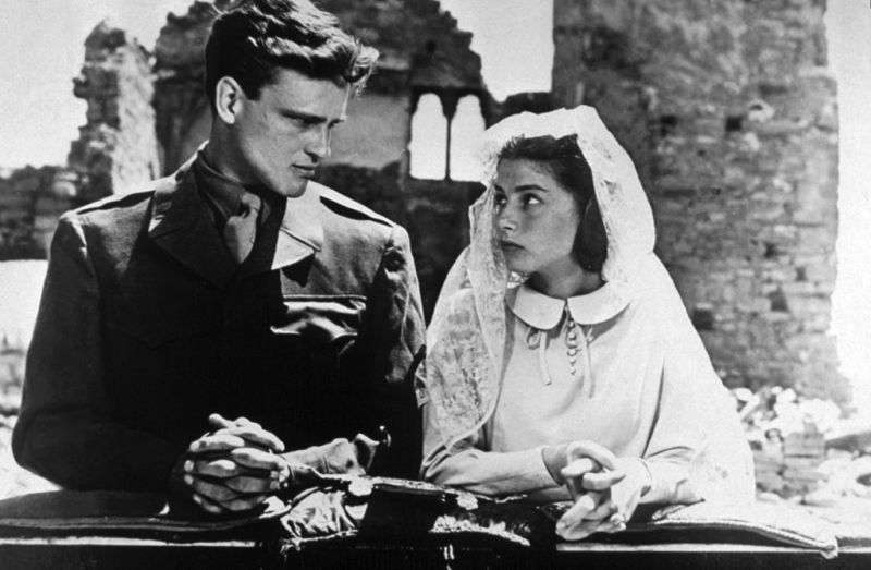 Pier Angeli and John Ericson in Teresa (1951)