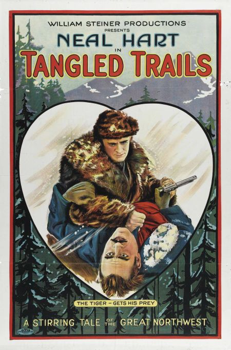 Jules Cowles and Neal Hart in Tangled Trails (1921)